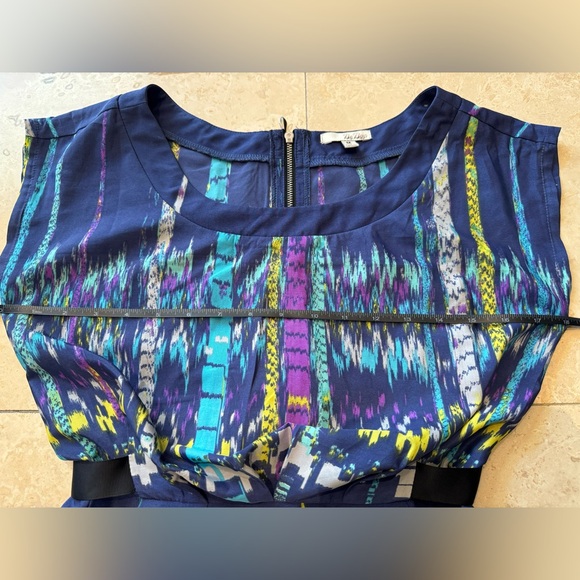 Bebop Colorful Sleeveless Pleated Dress Size M with Pockets!!!!!!! - Picture 6 of 9